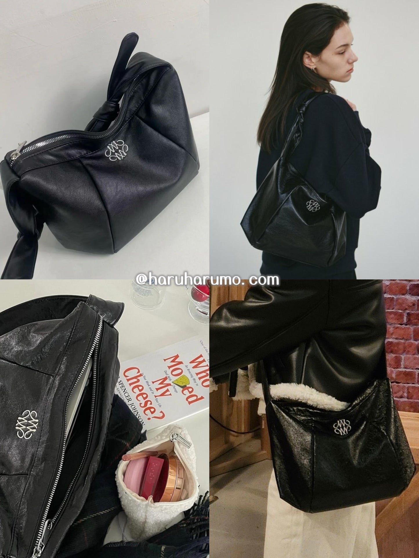 \3折優惠/ NICK NICOLE 🖤SQUARE SHOULDER BAG ✨皮質綁帶包包