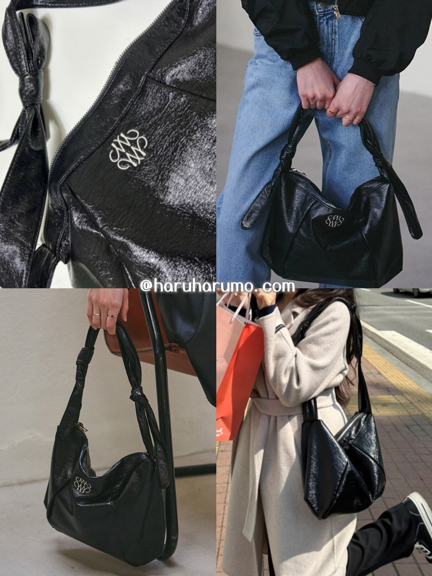 \3折優惠/ NICK NICOLE 🖤SQUARE SHOULDER BAG ✨皮質綁帶包包