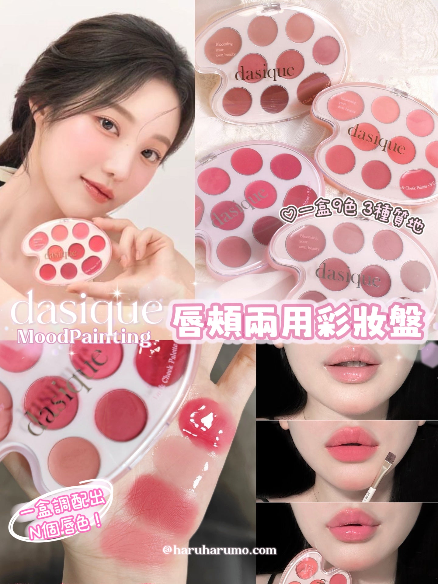 Dasique 🌸 Mood Painting Lip & Cheek✨ 唇頰兩用彩妝盤