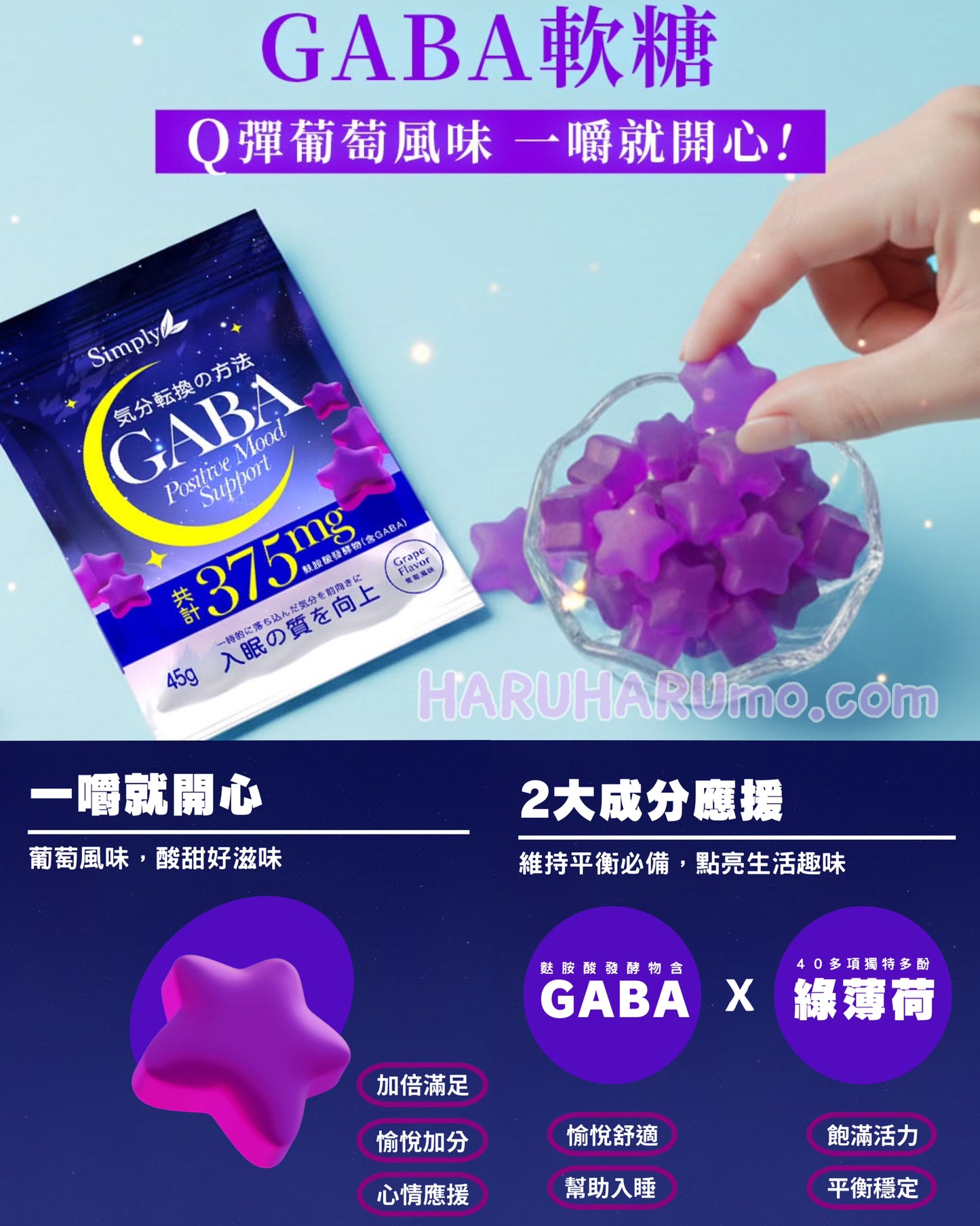 早鳥預購優惠✨ SIMPLY 舒眠GABA軟糖