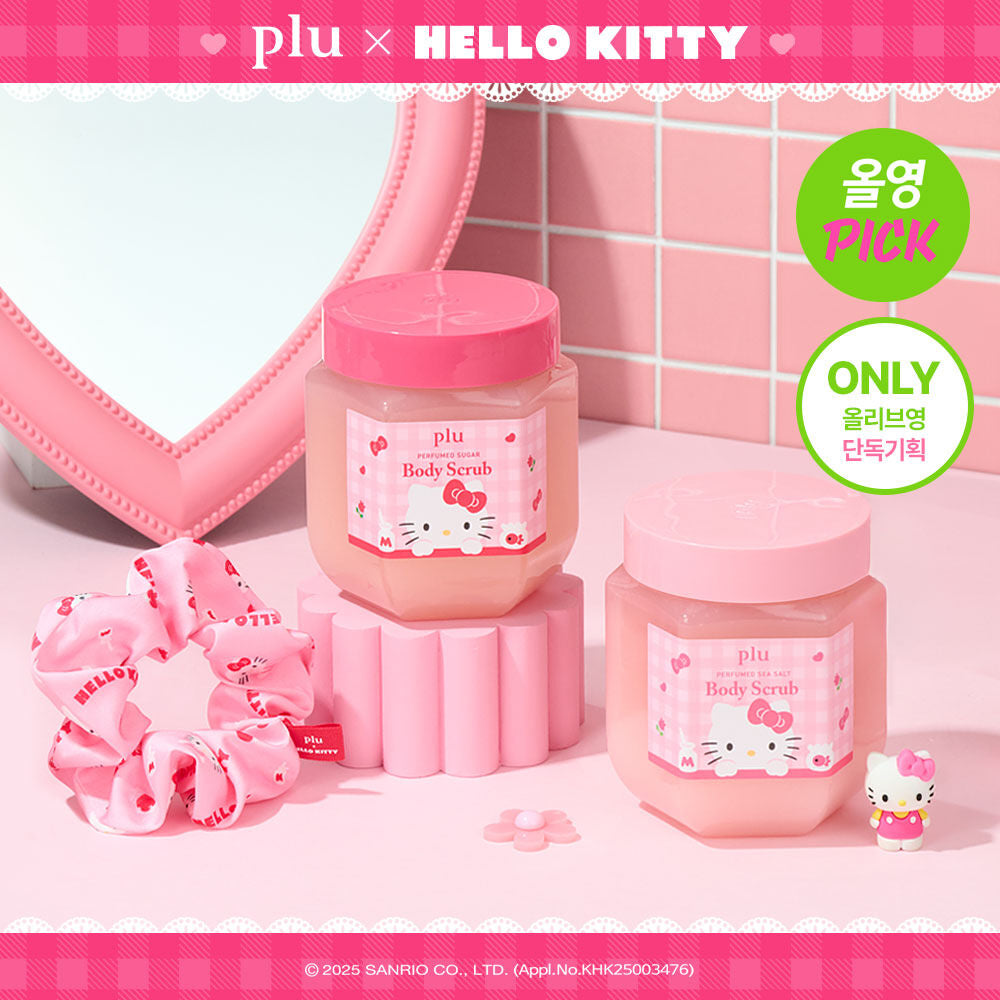 plu x Hello kitty💕 煥亮身體磨砂膏 500G