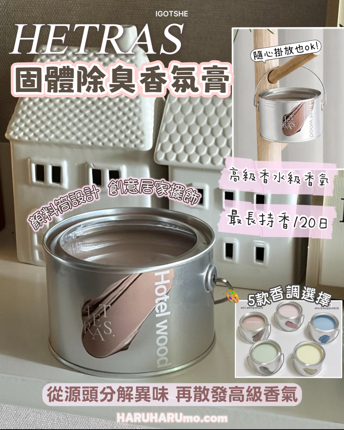 HETRAS 🎨 顏料筒固體除臭香氛膏 ✨