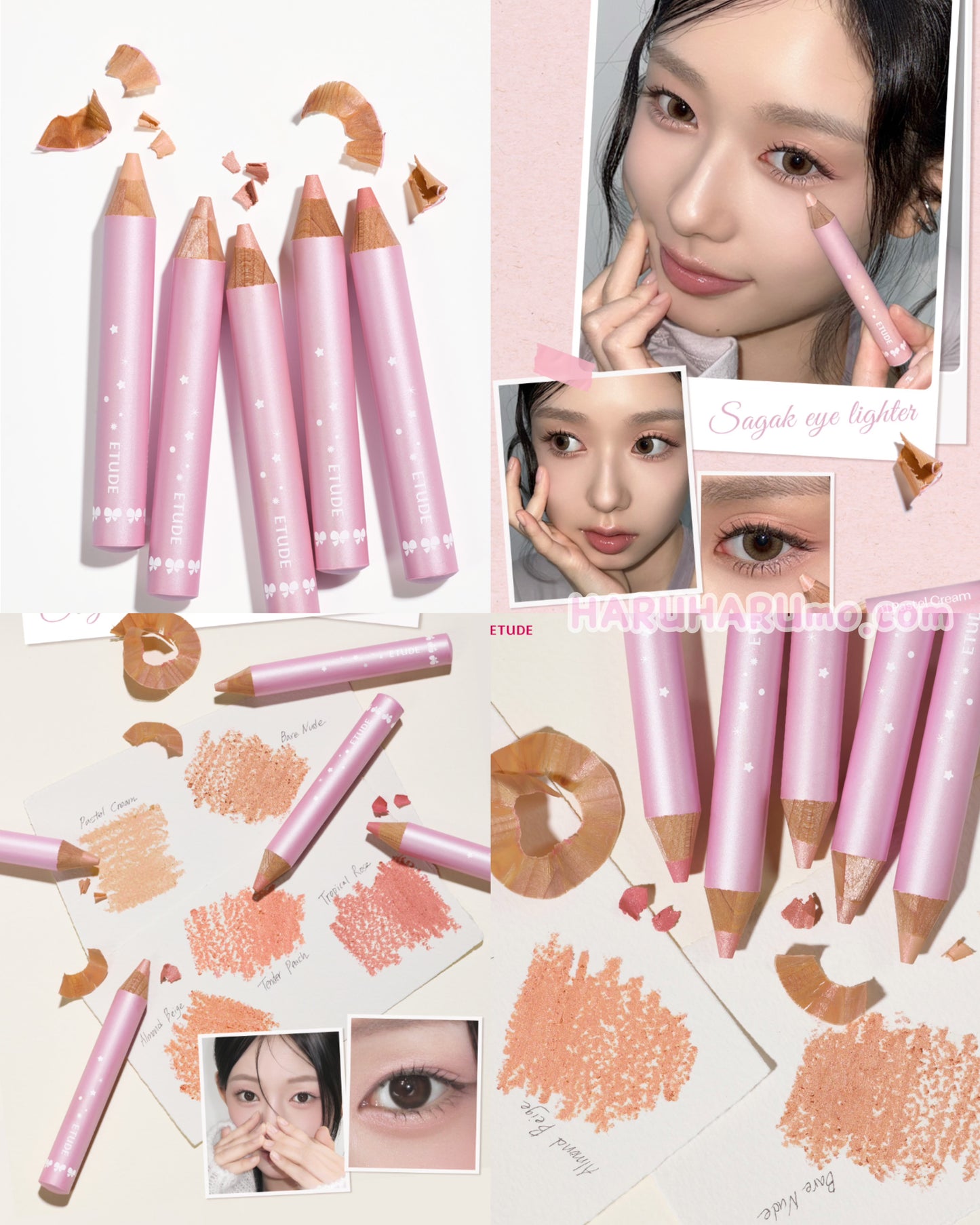 新品2支95折+送筆刨⭐️ ETUDE 晶亮臥蠶眼影筆｜打造韓系無辜臥蠶