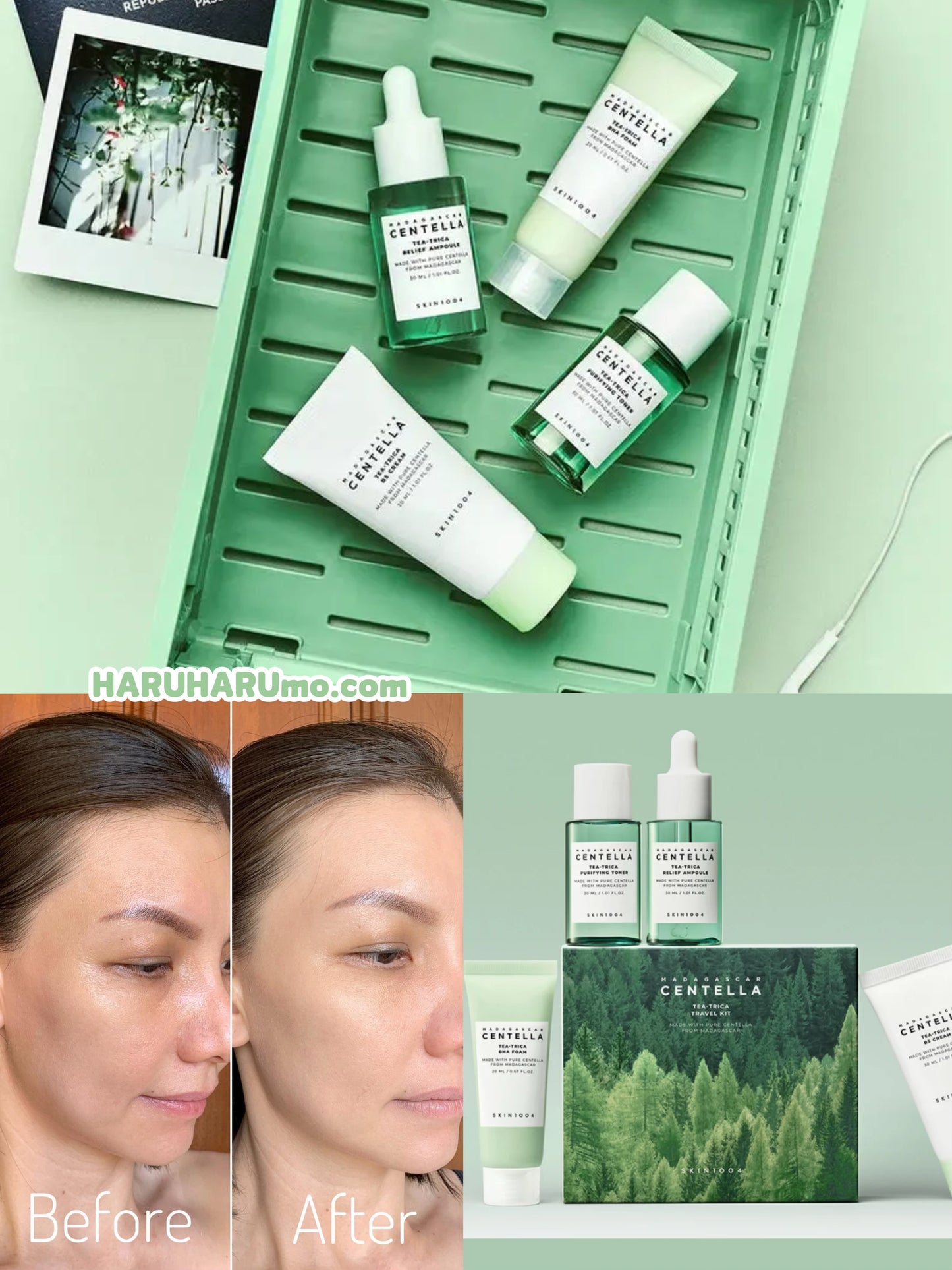 SKIN1004 馬達加斯加積雪草💚茶樹舒緩旅行套裝✨