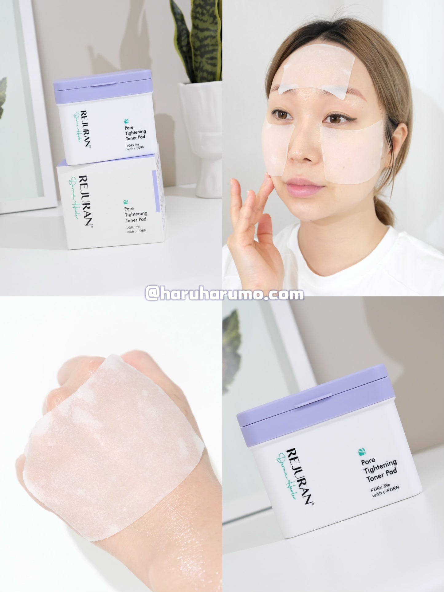 60+10片｜REJURAN 💜 逆齡再生毛孔緊緻爽膚棉✨