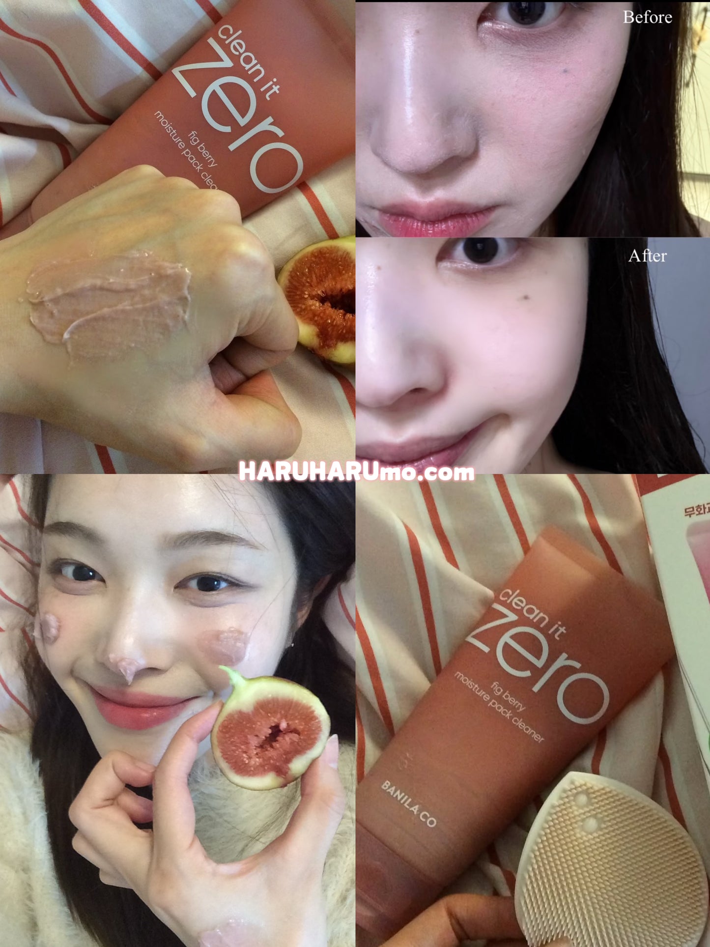 送30片眼唇卸妝巾｜BANILA CO 🍓 無花果護膚保濕潔面乳✨