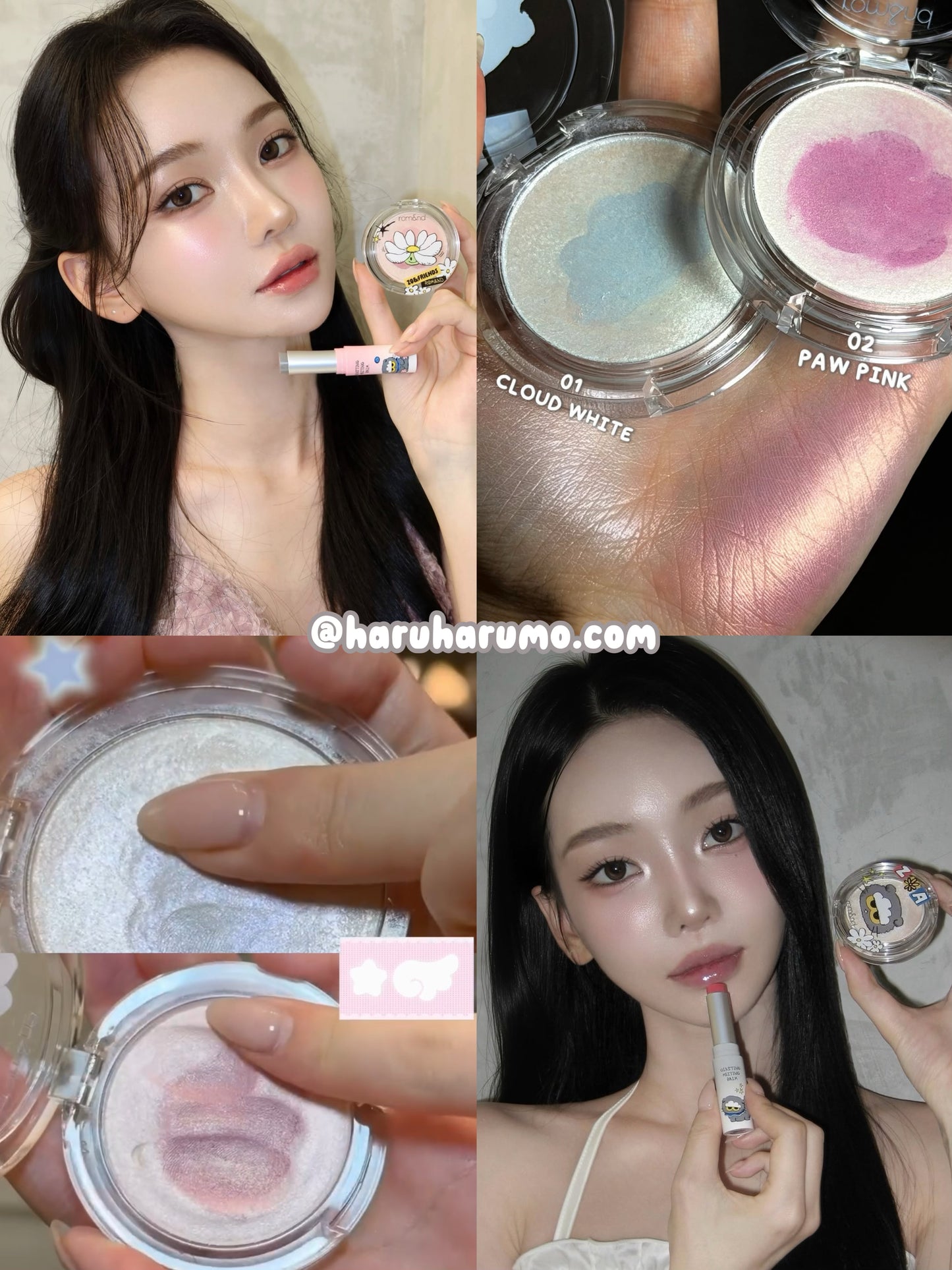 Romand x Zo&friends 🖤 雙色麻薯高光