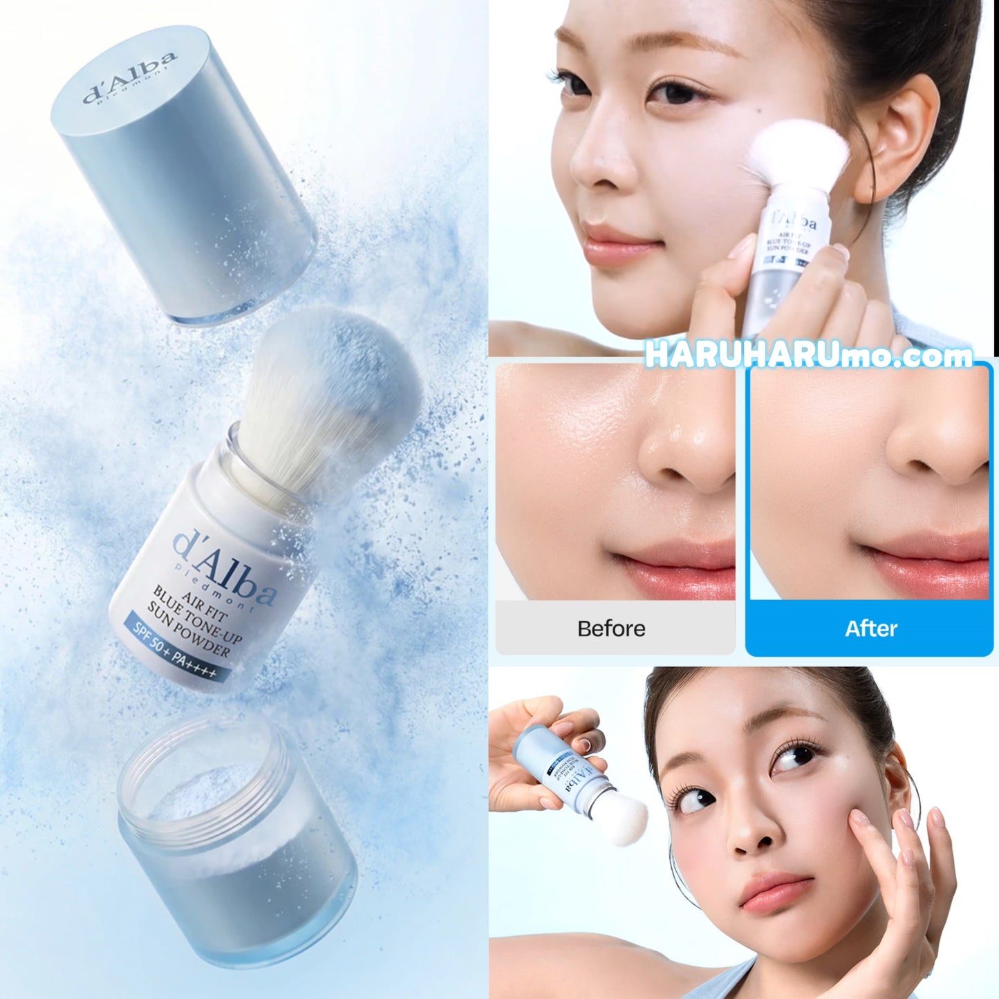d‘Alba 💙 AiryFit 空氣感水藍定妝防曬蜜粉棒 💫