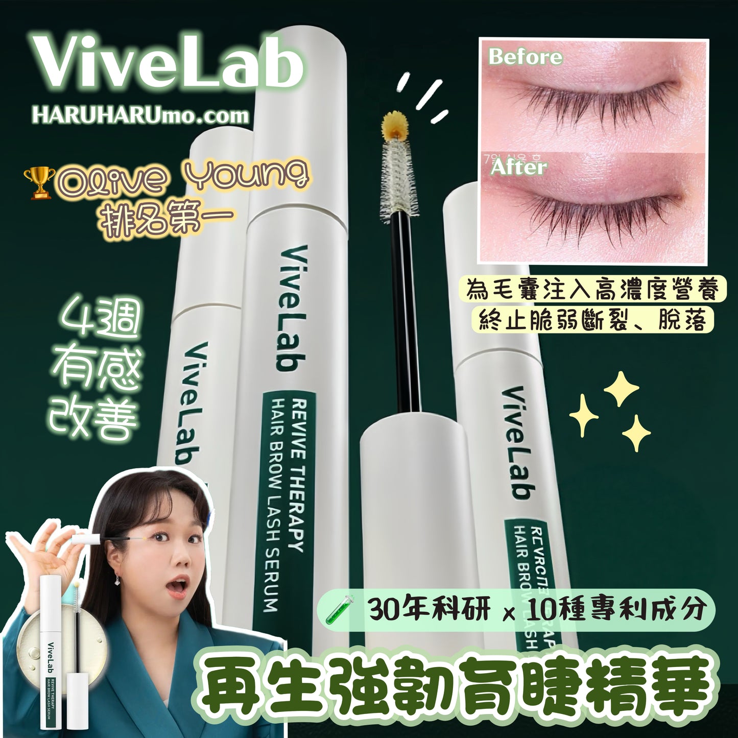 ViveLab 🏆 皇牌再生強韌育睫精華✨💚