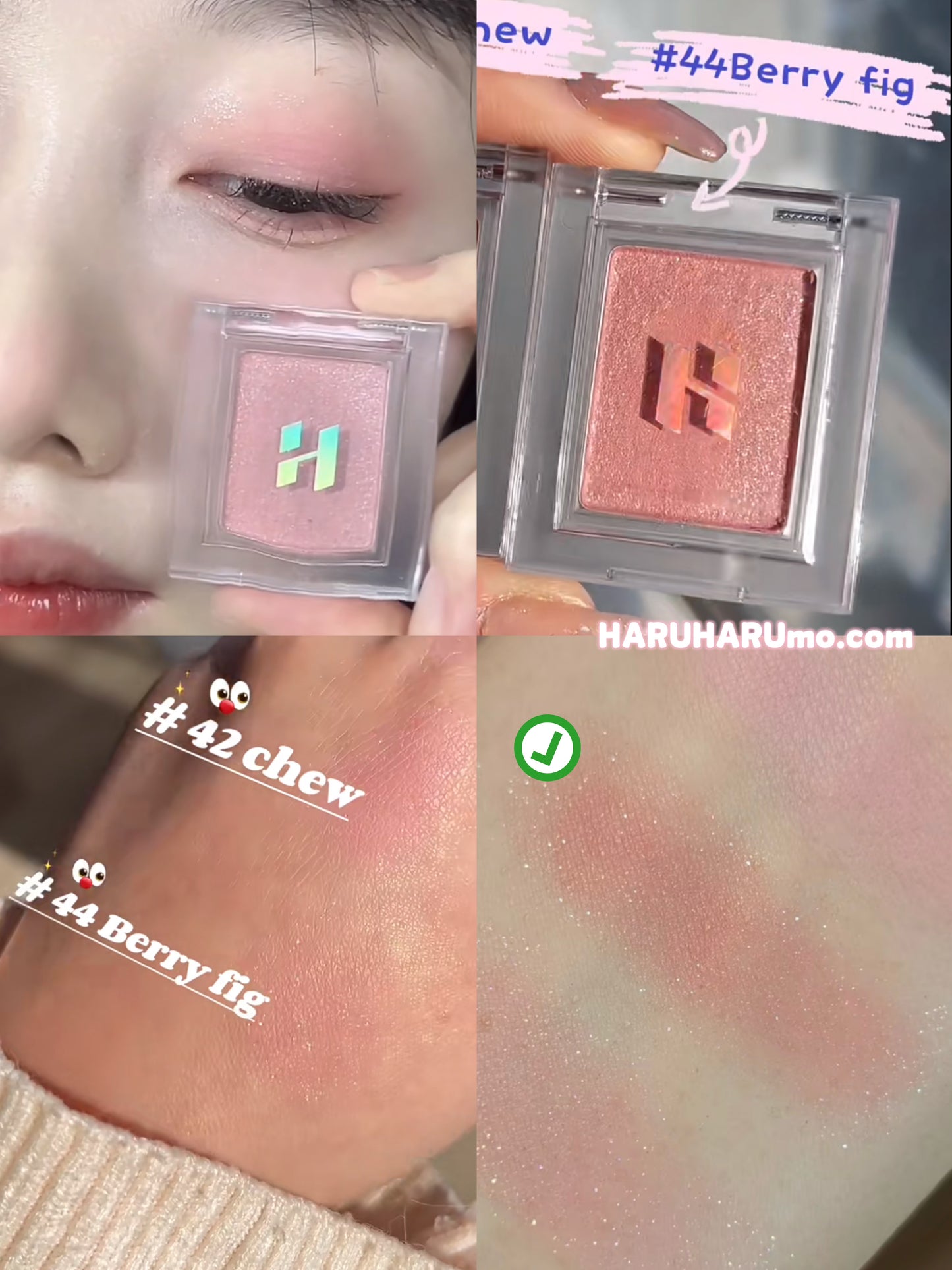 做腮紅更好睇💕Holika Holika 單色眼影 🍑Berry Fig