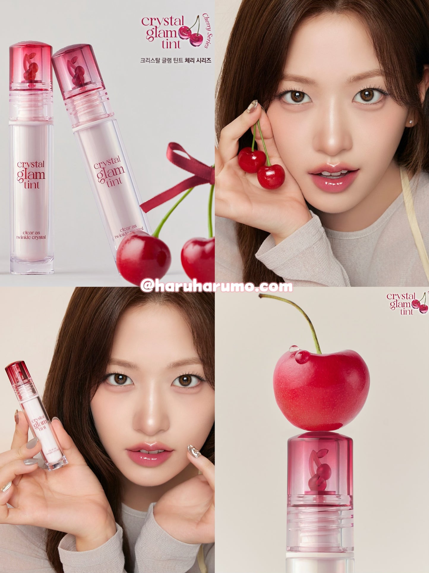 CLIO 🍒 晶透水光唇釉 Crystal Glam Tint✨Cherry Series
