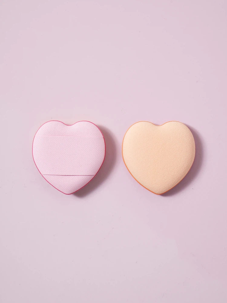 Daiso Korea 💖 可愛心形手指氣墊粉撲 4件套