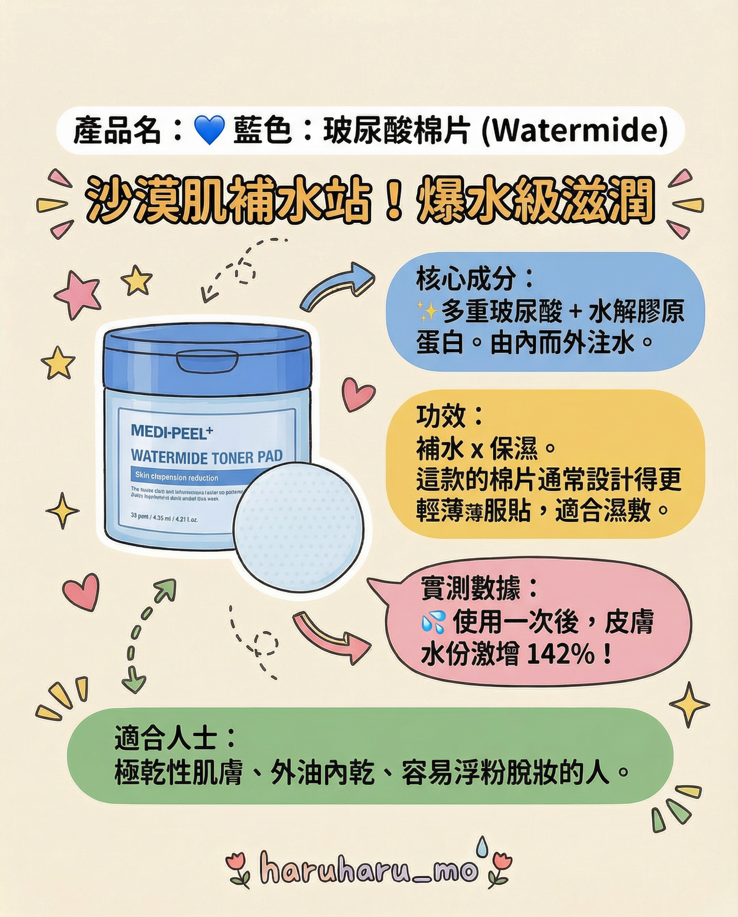 Medipeel 🍒 多效修護爽膚棉片✨