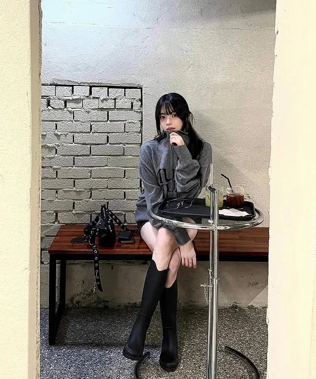 muahmuah 💖 提花針織拉鍊開襟外套