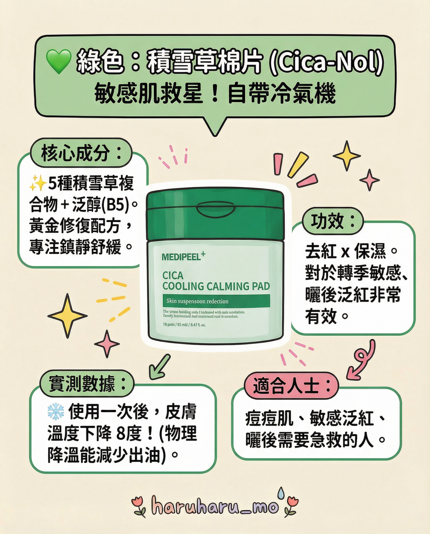 Medipeel 🍒 多效修護爽膚棉片✨