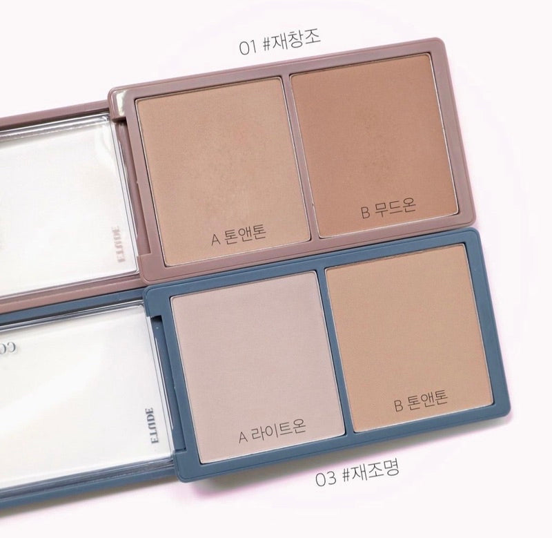 送min腮紅｜Etude x 土豆熊系列 🐻✨Contour powder 雙色修容盤